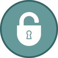 Open Lock Icon Design vector