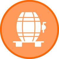 Wine Cask Icon Design vector