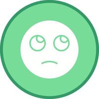 Face with Rolling Eyes Icon Design vector