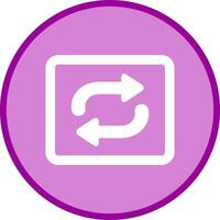 Repeat Button Icon Design vector