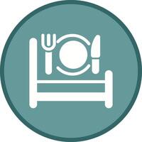 Breakfast in Bed Icon Design vector