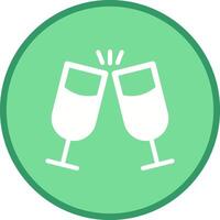 Wine Cheers Icon Design vector
