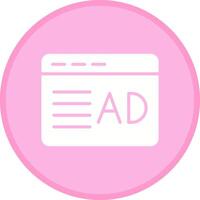 Ad Placement Icon Design vector
