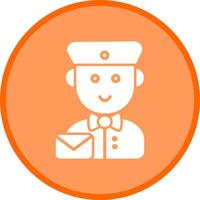 Mail Carrier Icon Design vector