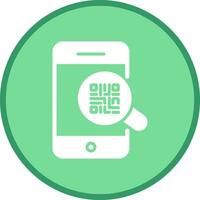 QR Code Authentication Icon Design vector