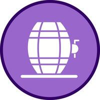 Wine Barrel Rack Icon Design vector