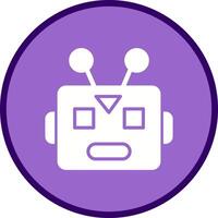 Robot Face Icon Design vector