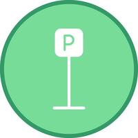 P Button Icon Design vector