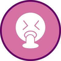 Face Vomiting Icon Design vector