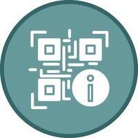 QR Code Information Icon Design vector