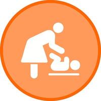 Changing Table Icon Design vector