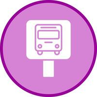 Bus Stop Icon Design vector