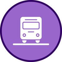 Oncoming Bus Icon Design vector