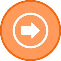 Right Arrow Icon Design vector