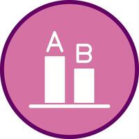 AB Testing Icon Design vector