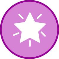 Glowing Star Icon Design vector