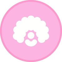Clown Wig Icon Design vector
