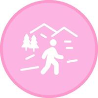 Nature Walk Icon Design vector