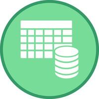 Table Data Icon Design vector