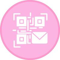 QR Code Email Icon Design vector