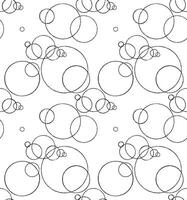 Seamless pattern with ink circles drawing vector