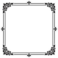 rectangle border frame decoration label. Simple line signboard vector