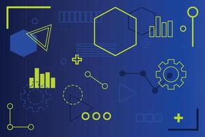 Abstract dark blue geometric shape background. Modern futuristic background. Technology Abstract background. vector