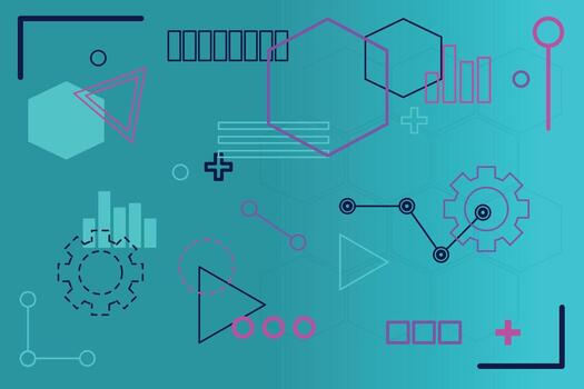 resumen azul geométrico forma antecedentes. moderno futurista antecedentes. tecnología resumen antecedentes. vector