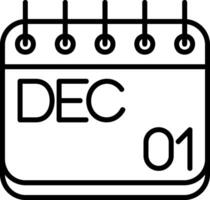 December Colorful Icon vector