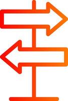 Direction Colorful Icon vector
