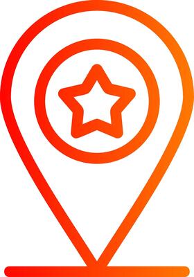 Favorite Location Colorful Icon