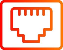 Rj Colorful Icon vector