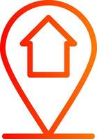 Home Location Colorful Icon vector