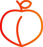 Peach Colorful Icon vector