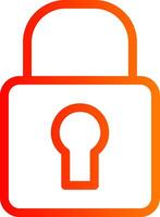 Padlock Colorful Icon vector