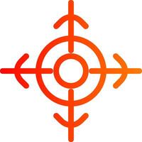 Target Colorful Icon vector