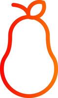 Pear Colorful Icon vector
