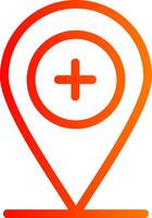 Add Location Colorful Icon vector