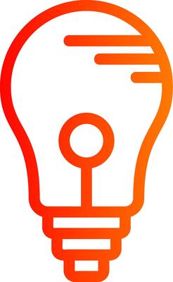 Bulb Colorful Icon