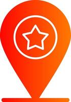 Favorite Location Colorful Icon vector
