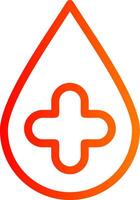 Blood Drop Colorful Icon vector