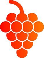 Grapes Colorful Icon vector