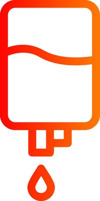 Blood Bag Colorful Icon