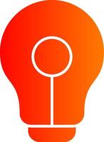 Lightbulb Colorful Icon vector