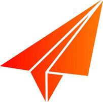 Paper Plane Colorful Icon vector