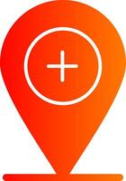 Add Location Colorful Icon vector