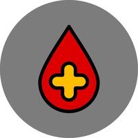 Blood Drop Colorful Icon vector