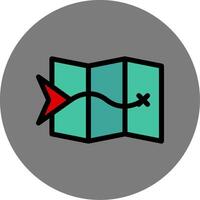 Navigate Colorful Icon vector
