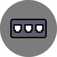 Fuse Box Colorful Icon vector