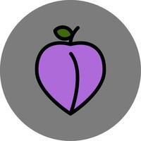 Plum Colorful Icon vector